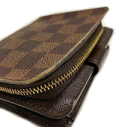 Louis Vuitton Damier Compact Zip N61668 Bi-fold Wallet for Men and Women