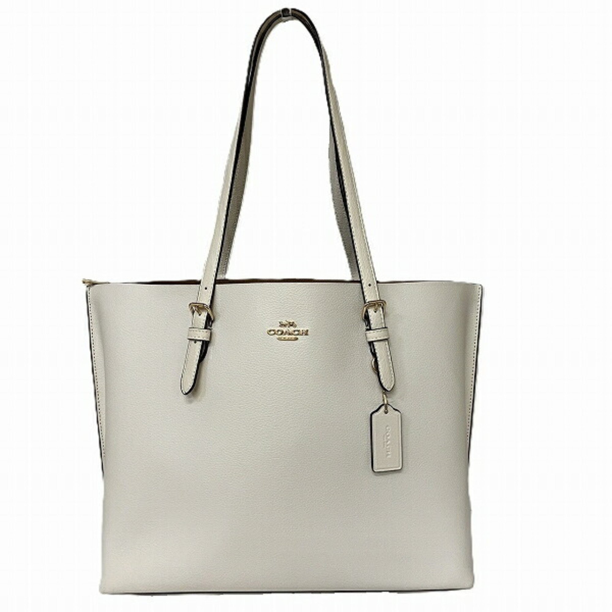 Coach COACH Molly 1671 Ivory Pepple Leather Bag Tote for Women