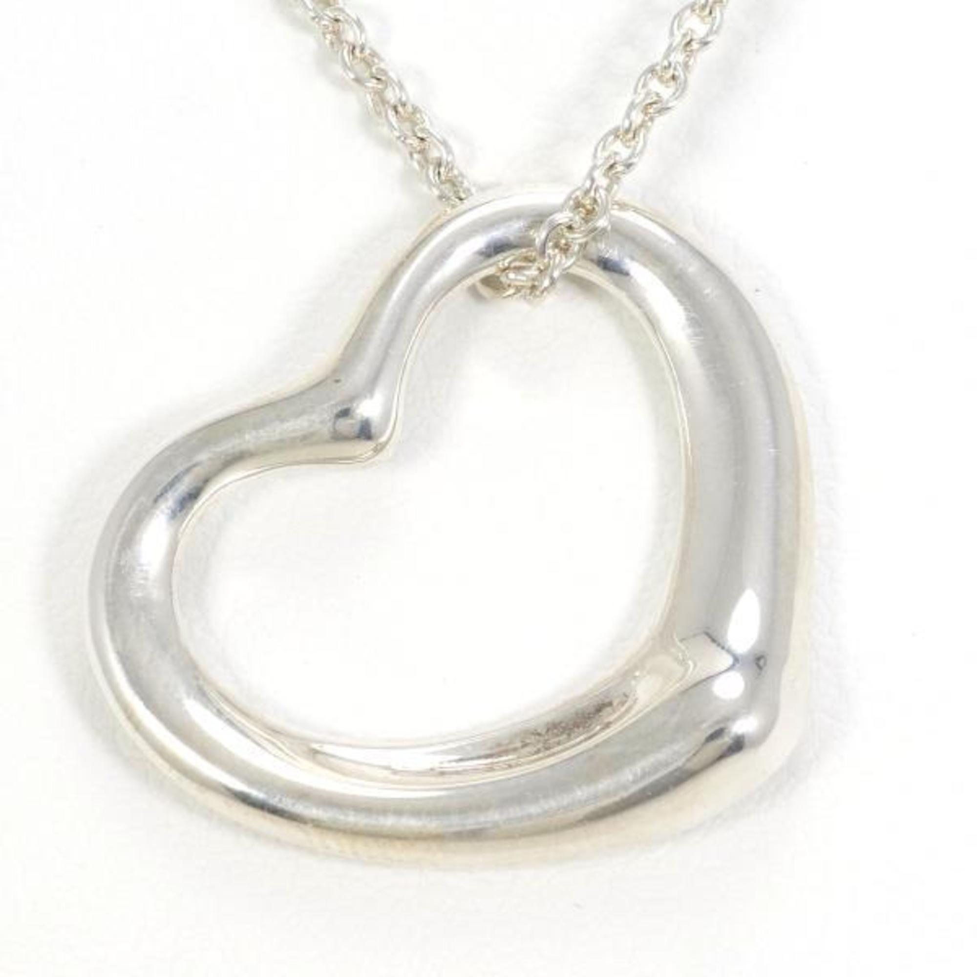 Tiffany Heart Silver Necklace Total weight approx. 5.8g 41cm