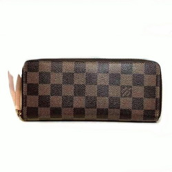 Louis Vuitton Damier Portefeuille Clemence N41626 Rose Ballerine Long Wallet for Women