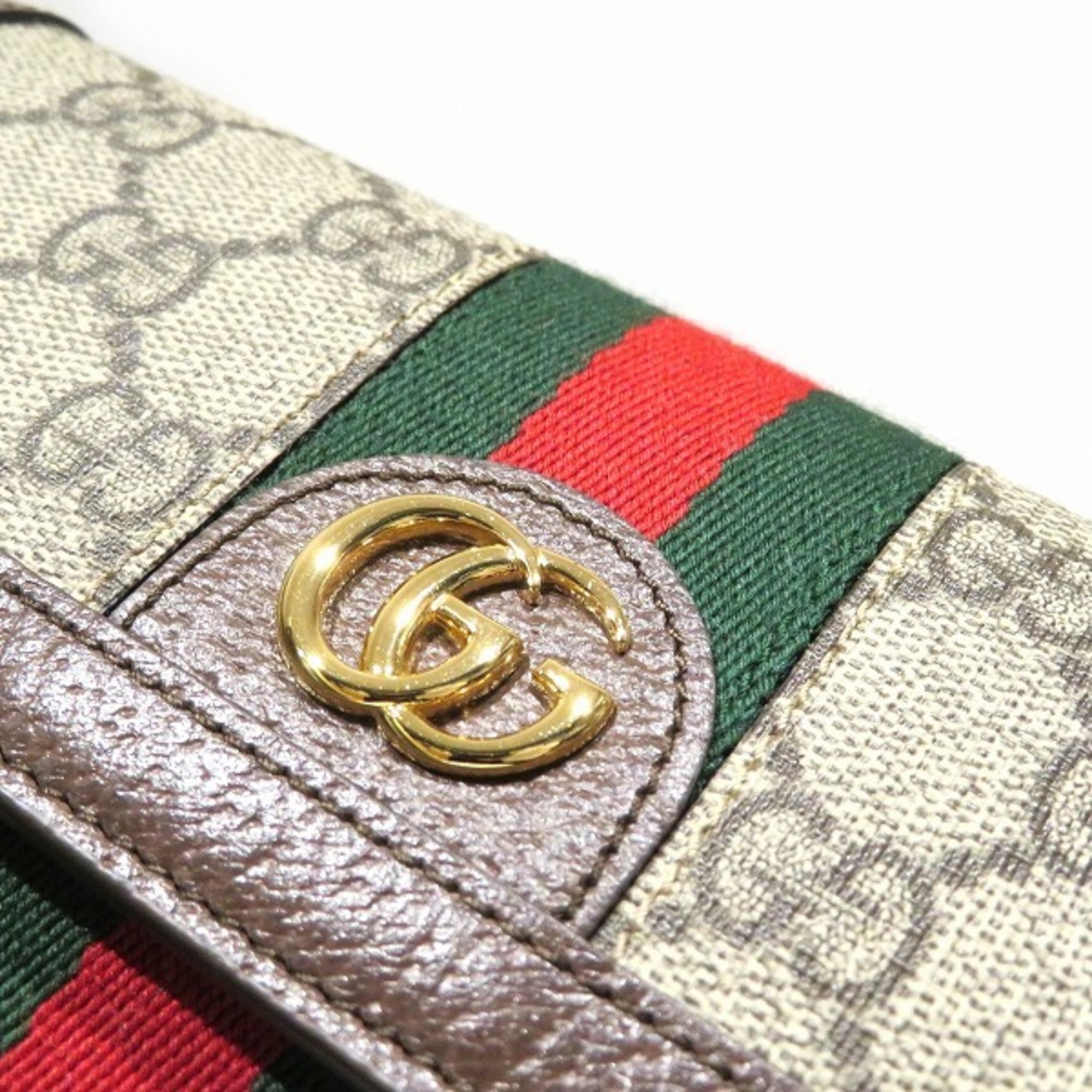 GUCCI Sherry Line Ophidia GG Continental 523153 Long Wallet Bi-fold for Women