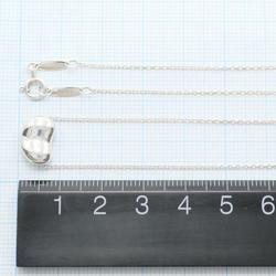 Tiffany Bean Silver Necklace Box Bag Total weight approx. 3.8g 45cm