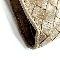 Bottega Veneta Intrecciato Brown W Bi-fold Wallet for Men and Women