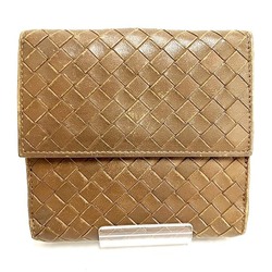 Bottega Veneta Intrecciato Brown W Bi-fold Wallet for Men and Women