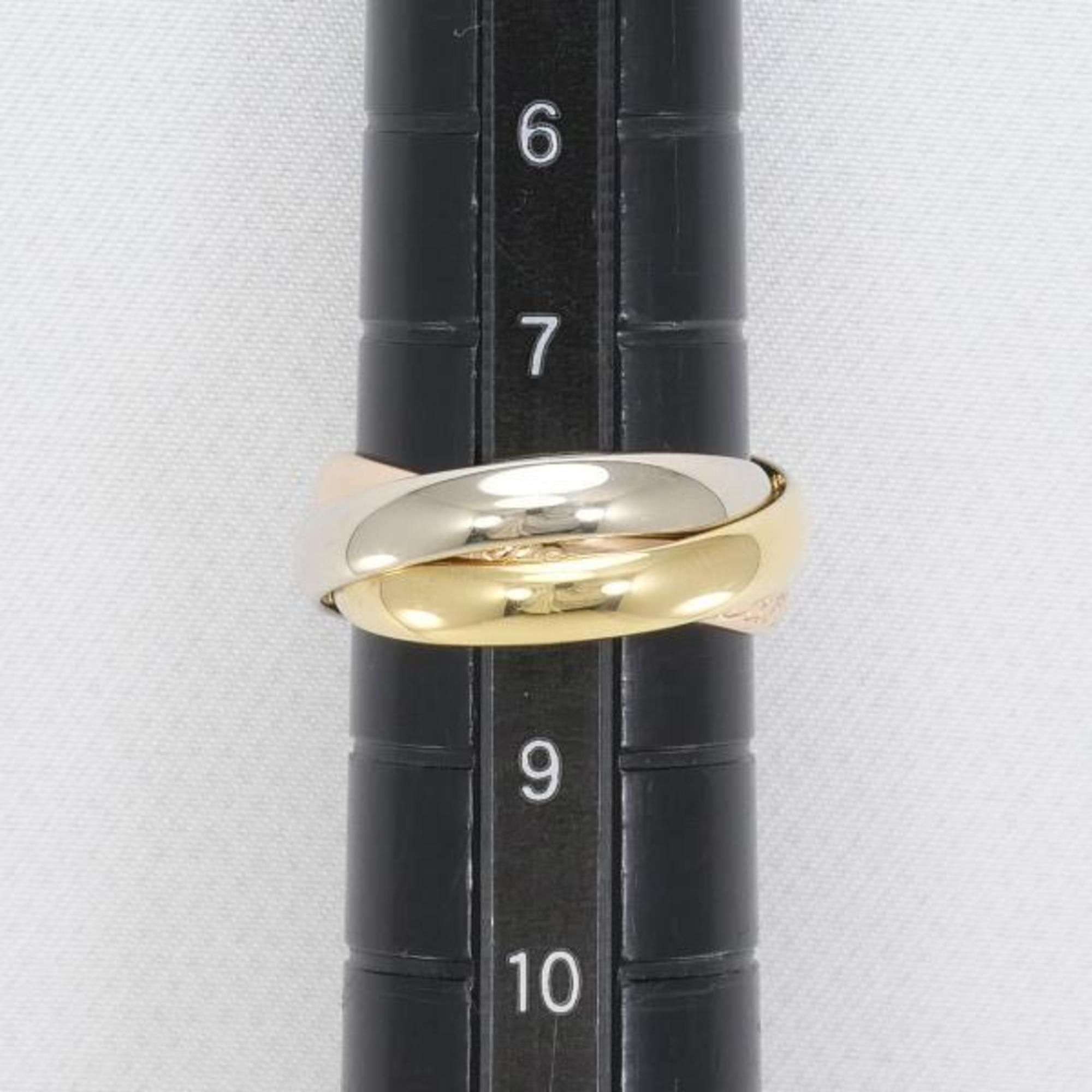 Cartier Trinity K18YGWGPG Ring Total weight approx. 6.2g