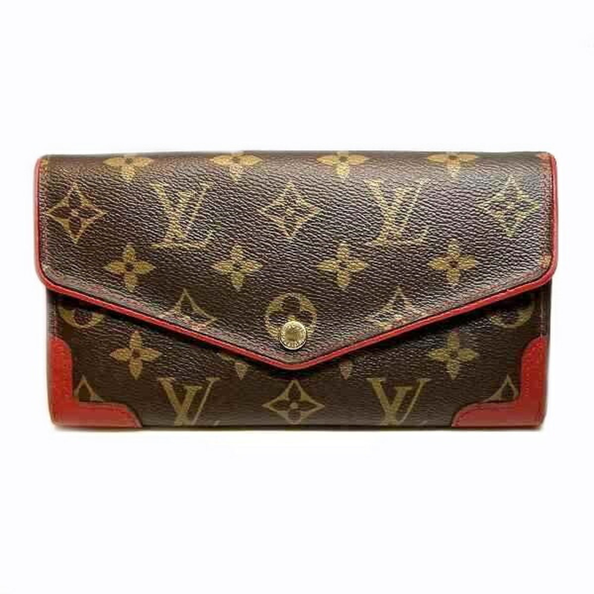 Louis Vuitton Monogram Portefeuille Sarah Retiro M61184 Long Wallet for Women