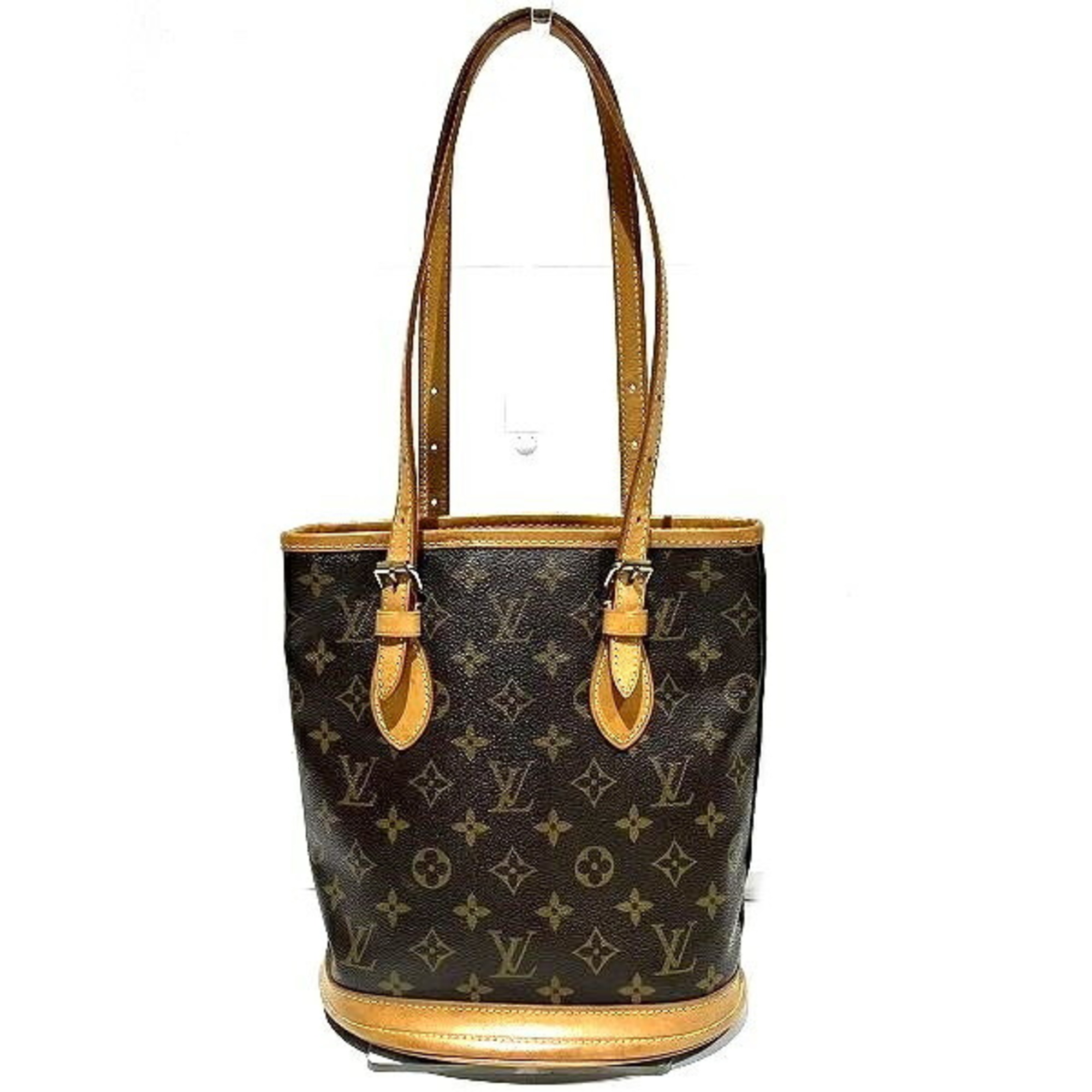 Louis Vuitton Monogram Petit Bucket M42238 Bag Tote Shoulder Men's Women's