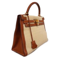 Hermes handbag Kelly 32 □H stamp Veau Gulliver Gold Ladies