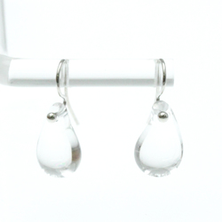 Tiffany Teardrop Crystal Earrings Crystal Platinum Drop Earrings Silver