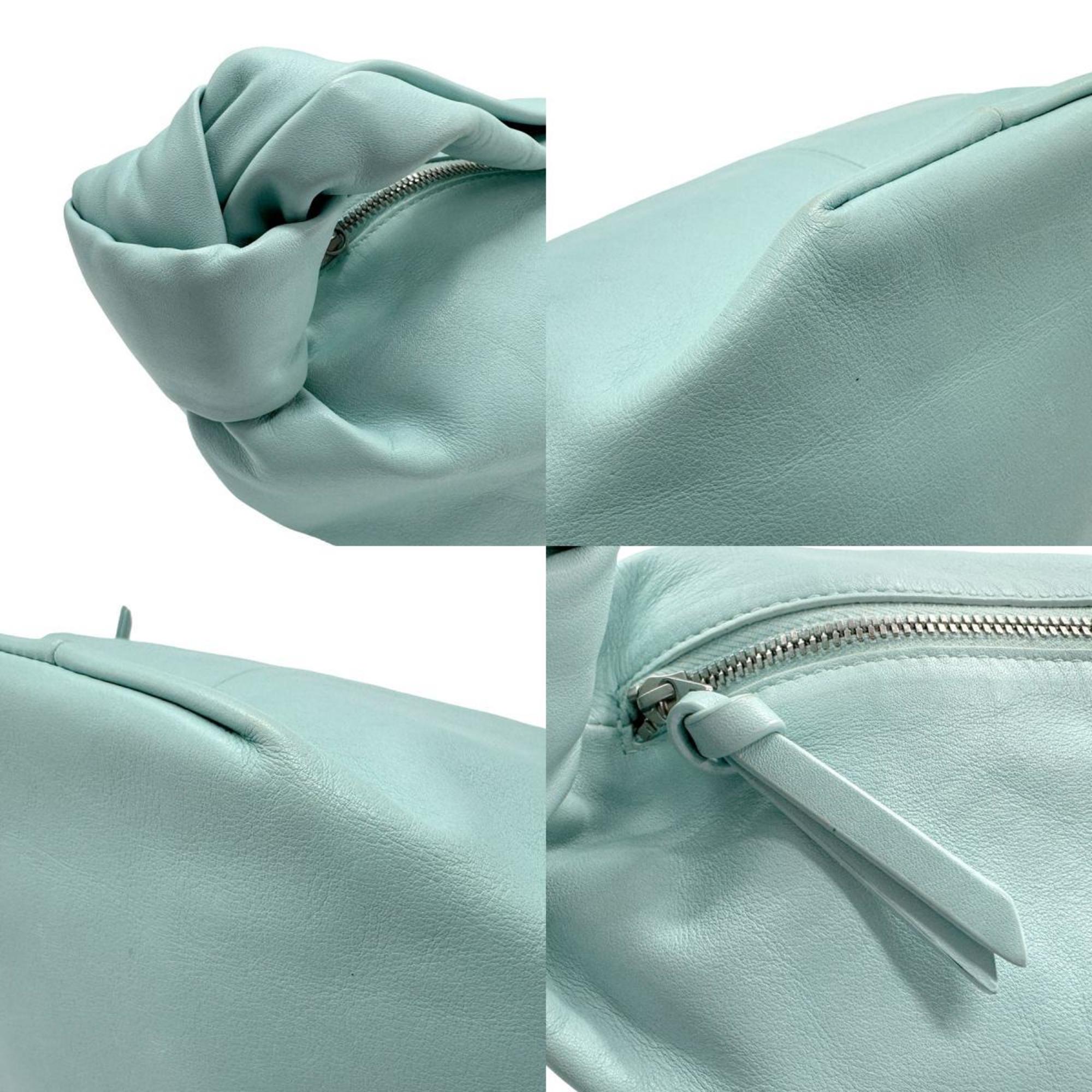 BOTTEGA VENETA Handbag Double Knot Leather Light Blue Women's z1994