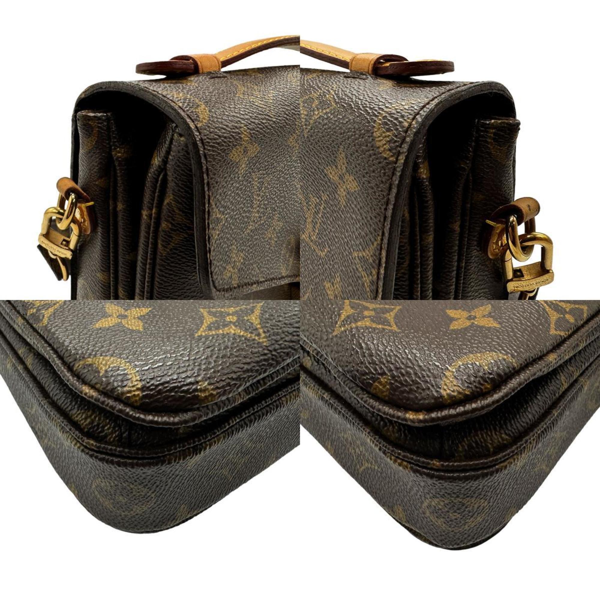 Louis Vuitton LOUIS VUITTON Shoulder Bag Monogram Pochette Metis MM Canvas Brown Women's M40780 n0157