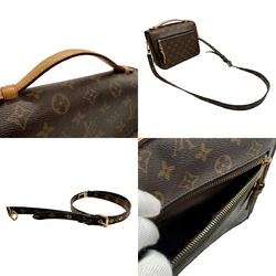 Louis Vuitton LOUIS VUITTON Shoulder Bag Monogram Pochette Metis MM Canvas Brown Women's M40780 n0157