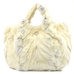 Tod's fur ivory handbag for women h30411a