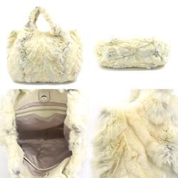 Tod's fur ivory handbag for women h30411a