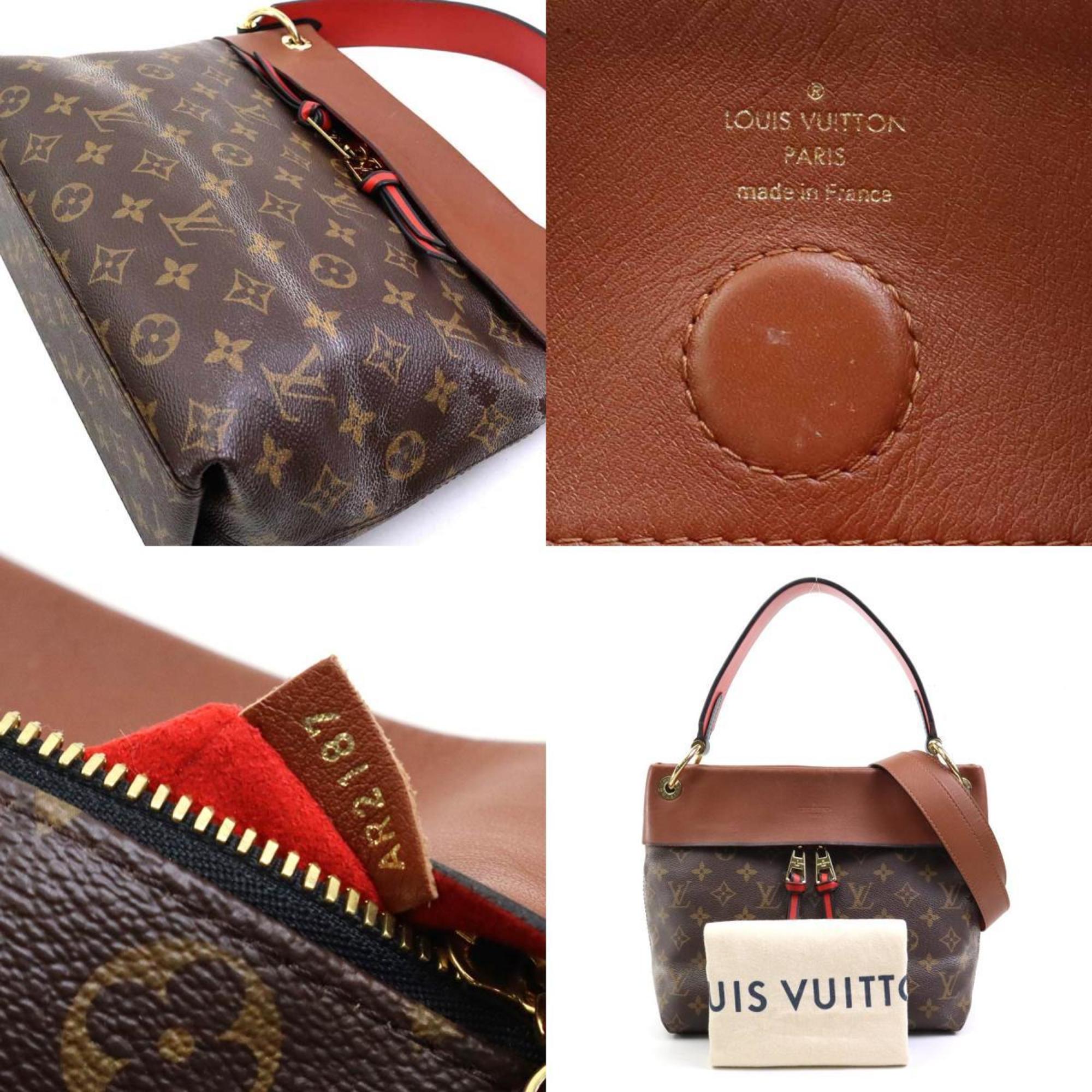 Louis Vuitton LOUIS VUITTON Shoulder Bag Handbag Monogram Tuileries Besace Canvas Brown Women's M43157 a0425