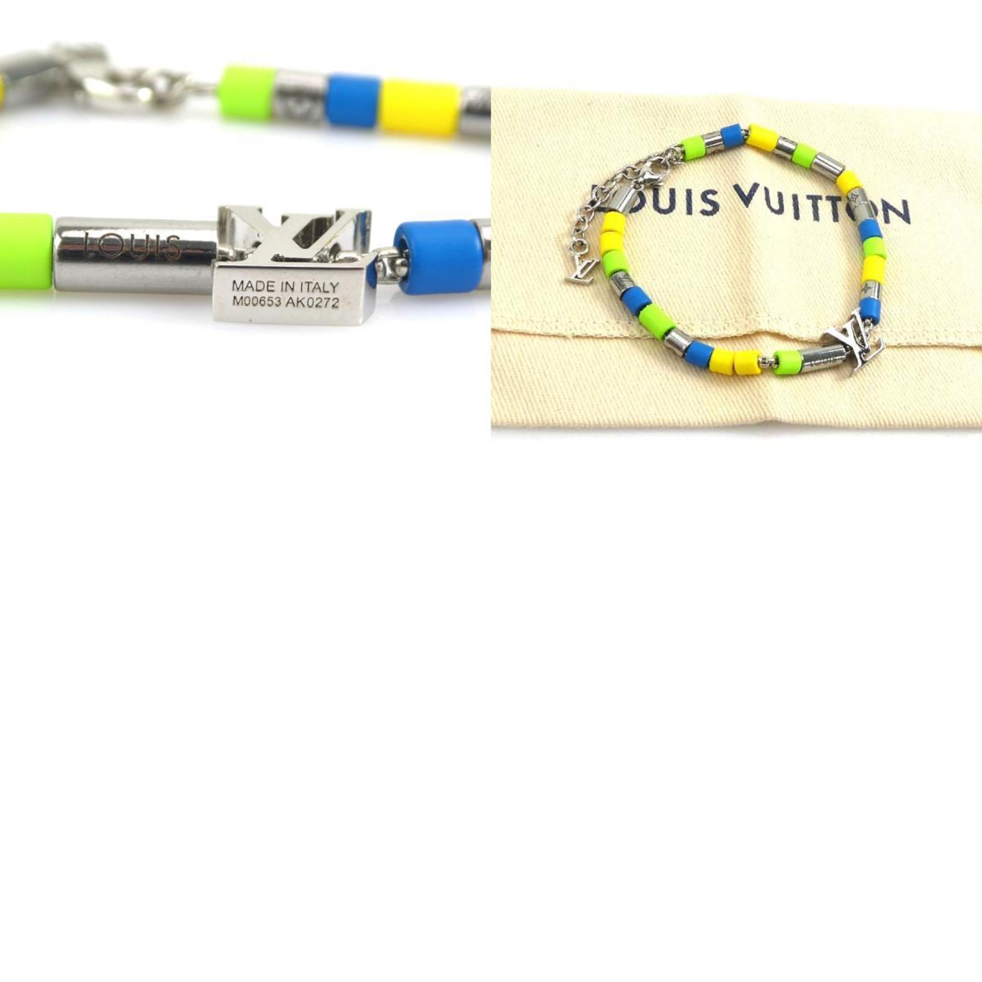 Louis Vuitton LOUIS VUITTON Bracelet LV Sunrise Metal Resin Silver x Multicolor Men's Women's M00653 h30439g