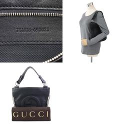 GUCCI Shoulder Bag Blondie Small Tote Leather Black Women's 751518 99942g