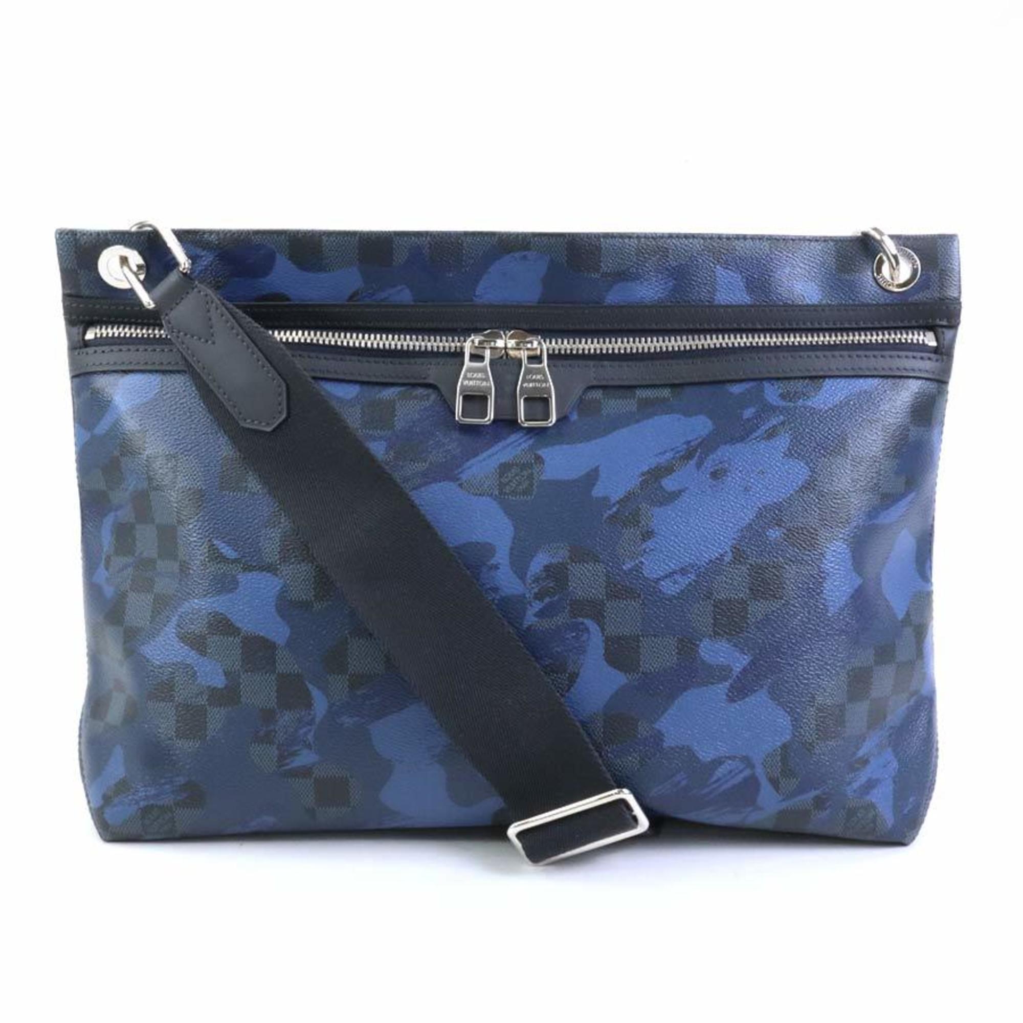 Louis Vuitton LOUIS VUITTON Shoulder Bag Damier Cobalt Camouflage Hunter Blue Men's N41653 99941g