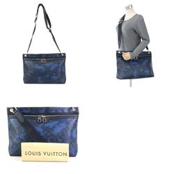 Louis Vuitton LOUIS VUITTON Shoulder Bag Damier Cobalt Camouflage Hunter Blue Men's N41653 99941g