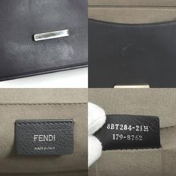 FENDI Handbag Shoulder Bag Canayef Leather Black Women's 8BT284-21H 99947g