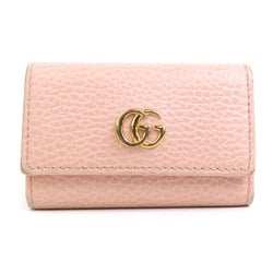 GUCCI GG Marmont Leather Key Case Pink Women's 456118 h30425j