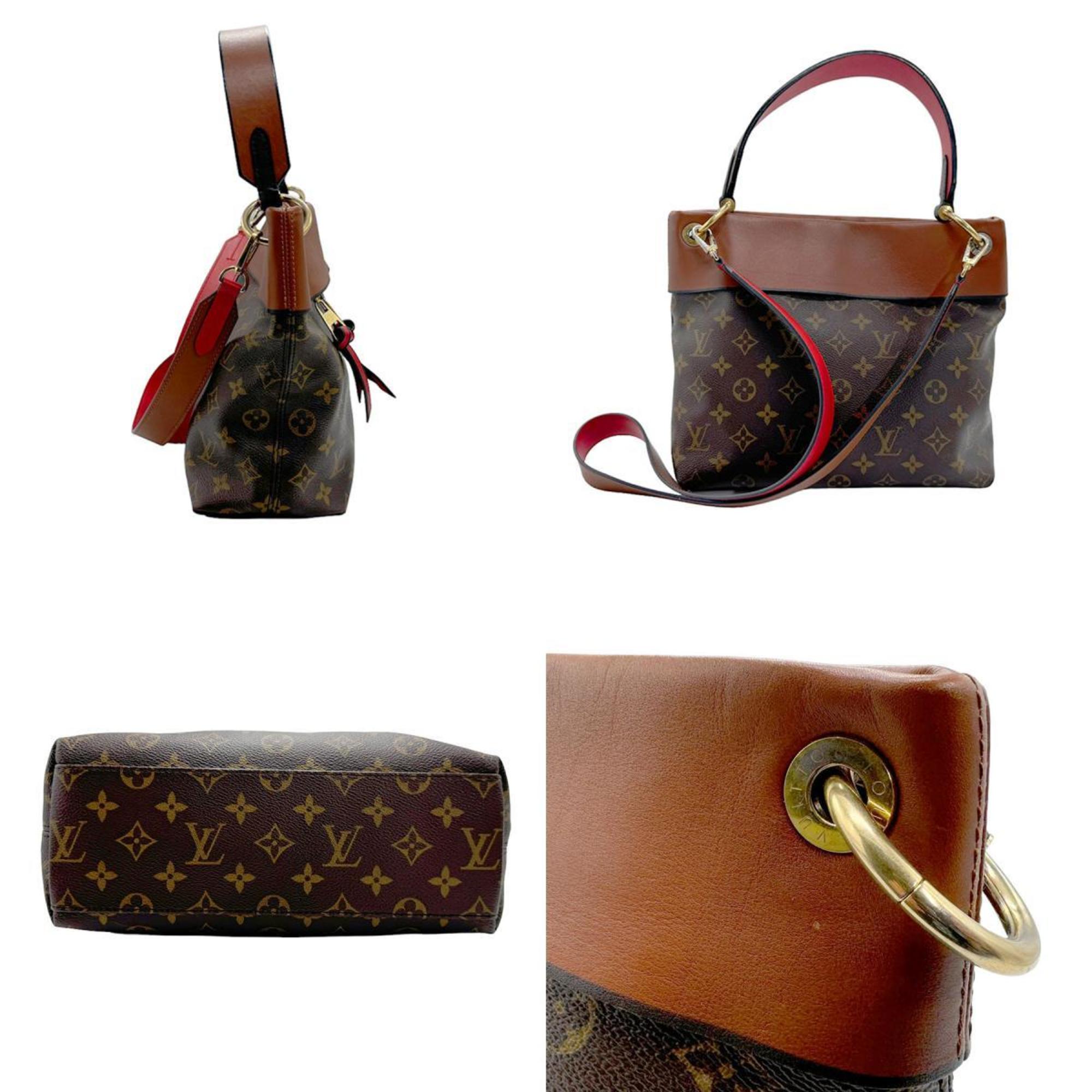 Louis Vuitton LOUIS VUITTON Shoulder Bag Handbag Monogram Tuileries Besace Canvas Brown Women's M43157 n0184