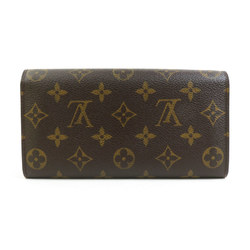 Louis Vuitton LOUIS VUITTON Long Wallet Monogram Pochette Porto Monnaie Credit Canvas Brown Men's Women's M61723 h30420f