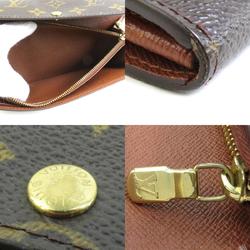 Louis Vuitton LOUIS VUITTON Long Wallet Monogram Pochette Porto Monnaie Credit Canvas Brown Men's Women's M61723 h30420f