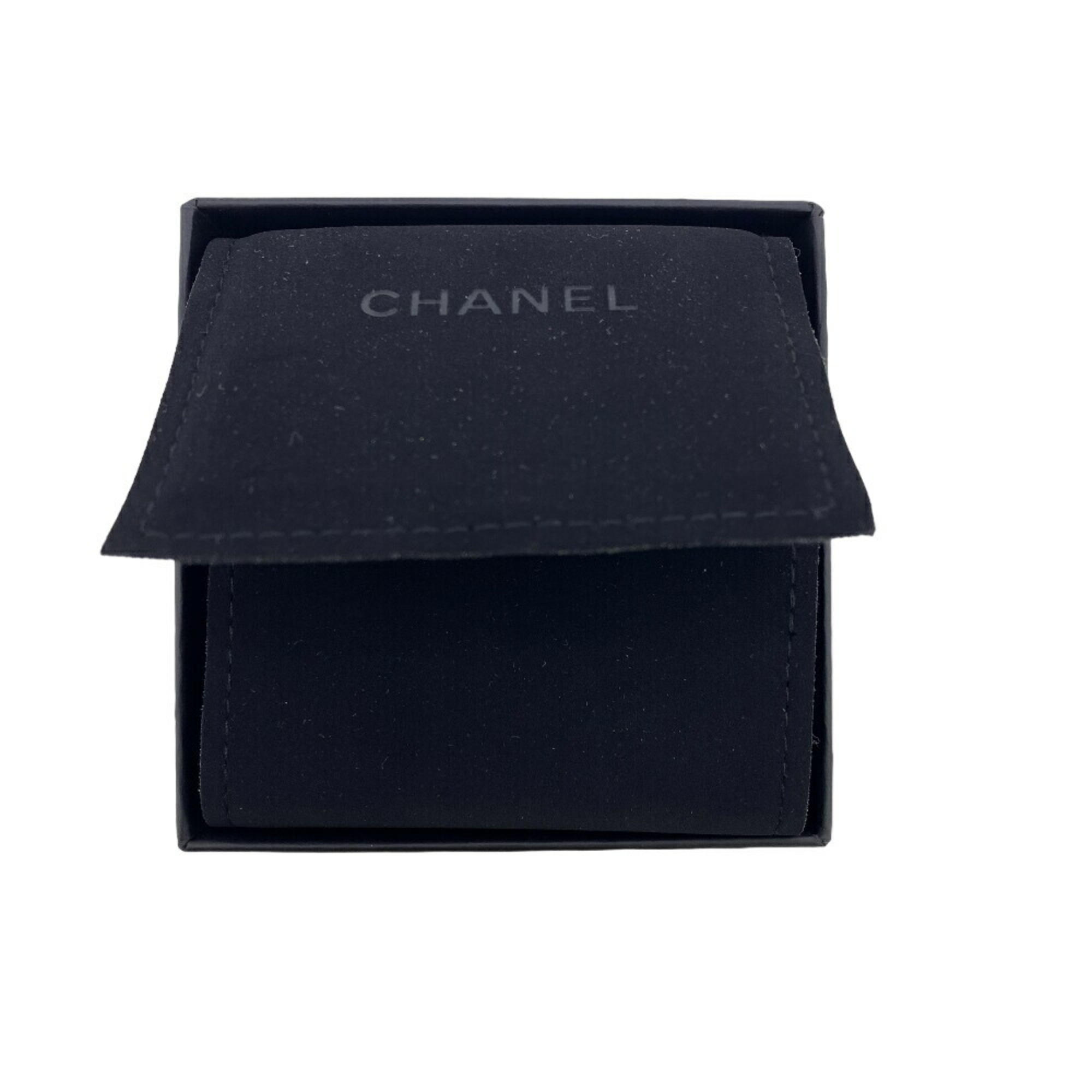 CHANEL Coco Mark B23C Matelasse Turnlock Brooch Black Women's