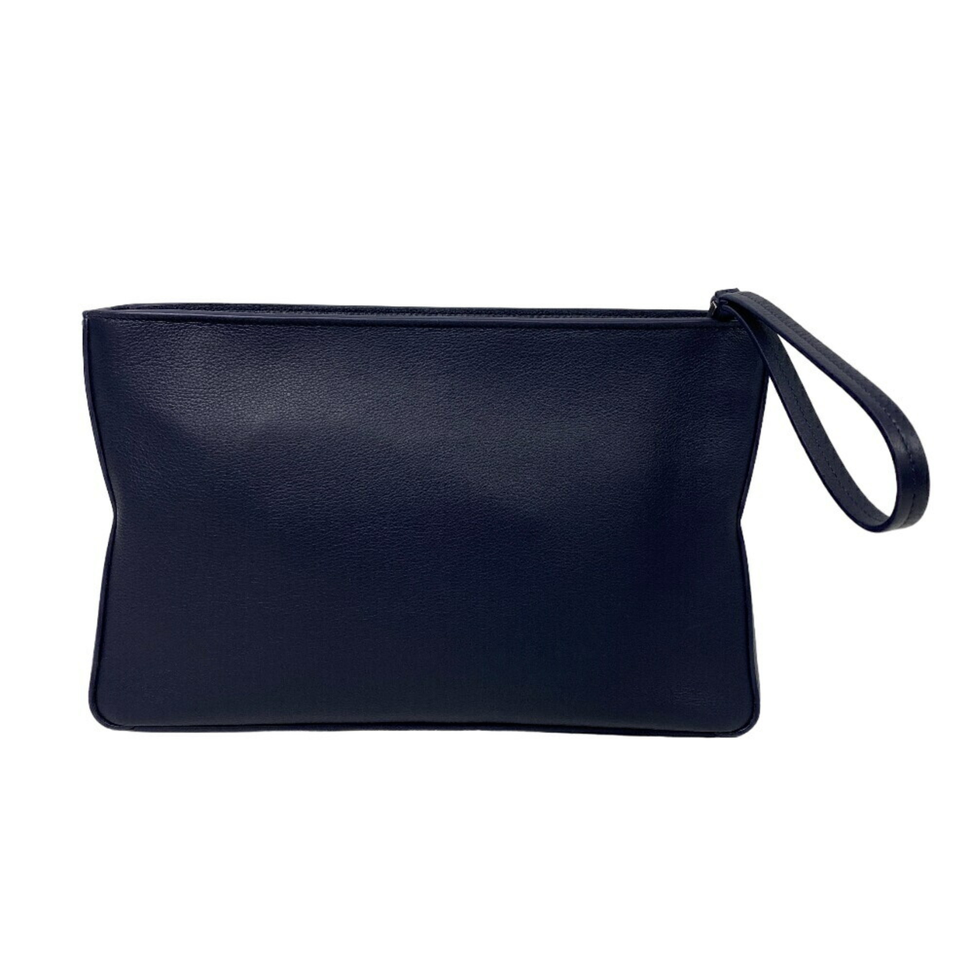 Salvatore Ferragamo Second Bag Clutch Navy Women's