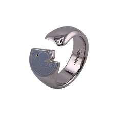 HERMES Hermes Carrousel Ring, Silver, Unisex