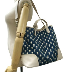 COACH Shoulder Bag Flower Tote Blue Women's