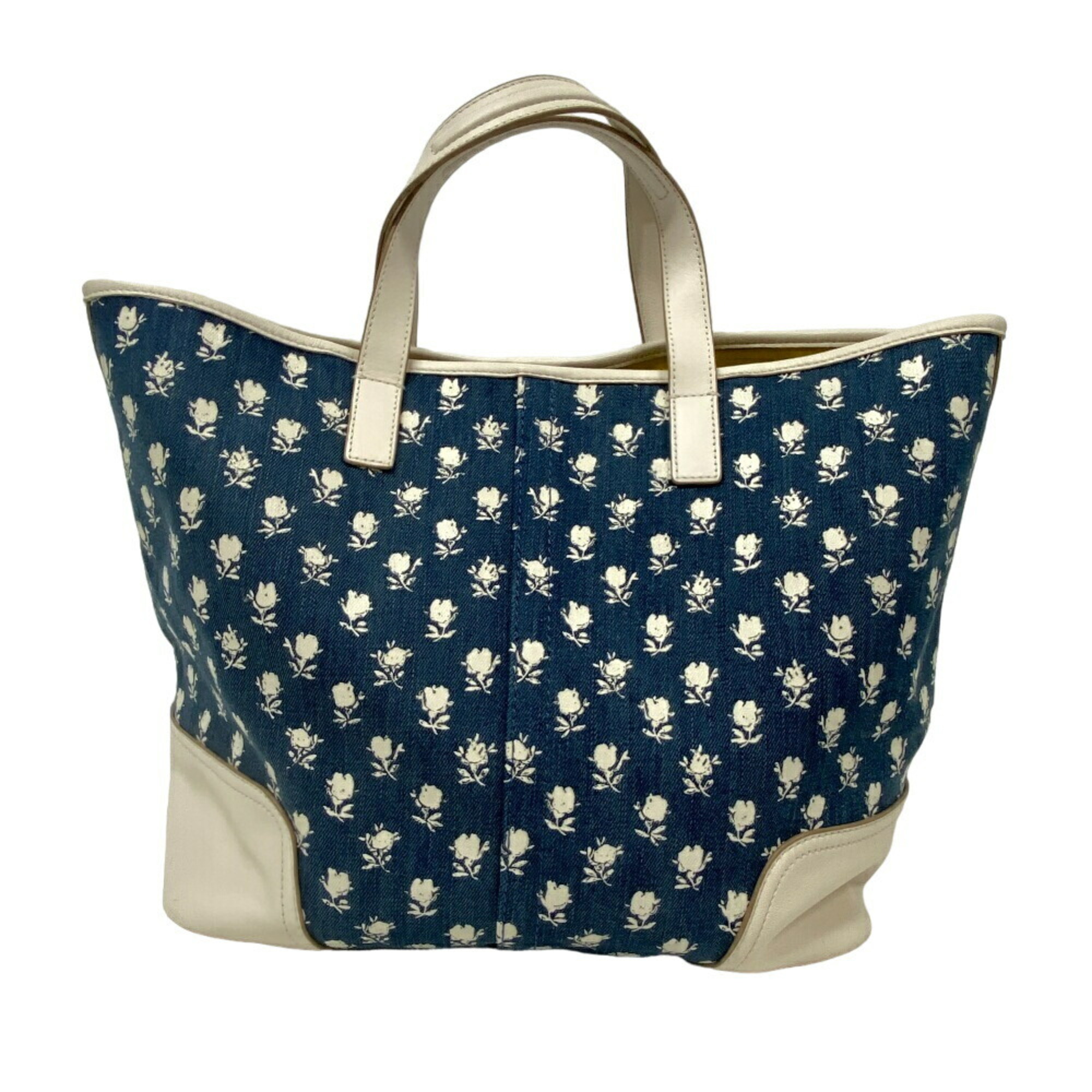 COACH Shoulder Bag Flower Tote Blue Women's