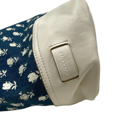 COACH Shoulder Bag Flower Tote Blue Women's