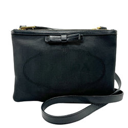 PRADA Shoulder Bag Canvas Black Women's 1BH046 z1950