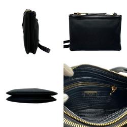 PRADA Shoulder Bag Canvas Black Women's 1BH046 z1950