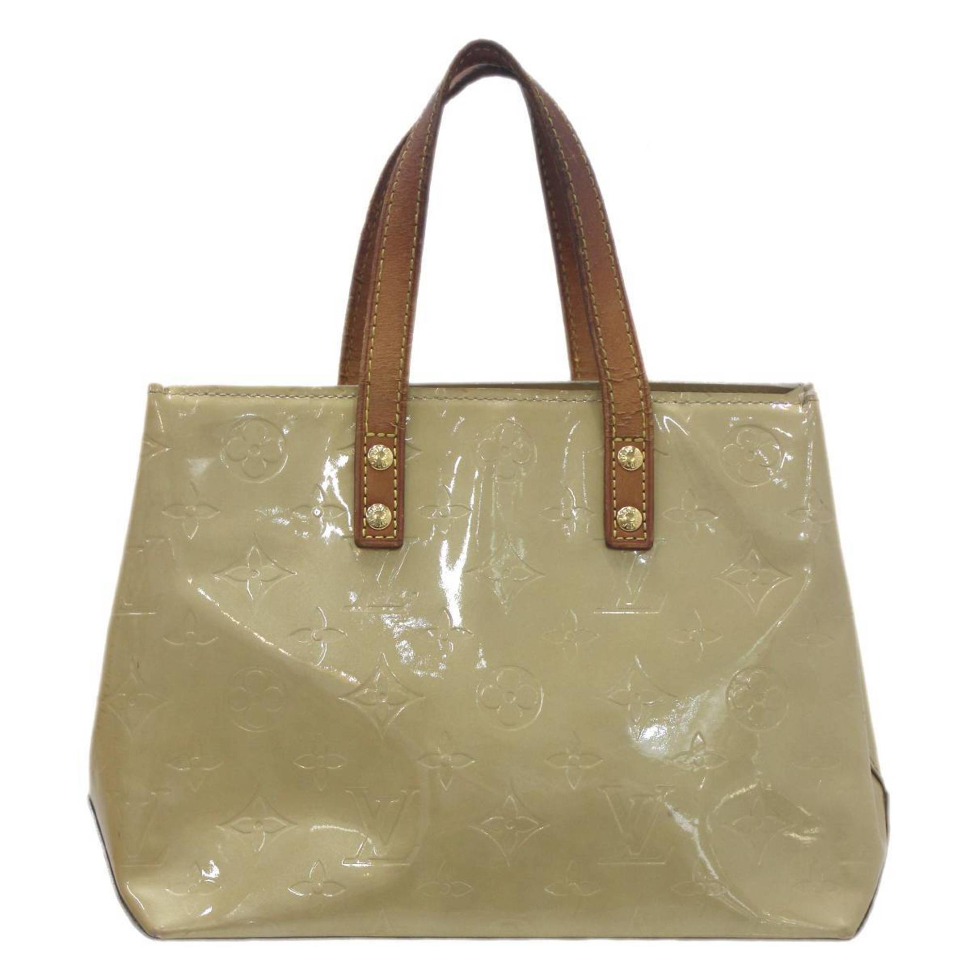 LOUIS VUITTON Louis Vuitton Reed PM Handbag Vernis Beige M91144 MI0022