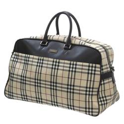 BURBERRY Boston bag in tartan check and beige