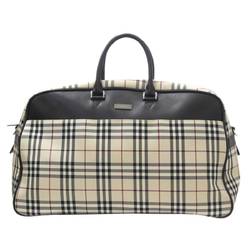 BURBERRY Boston bag in tartan check and beige