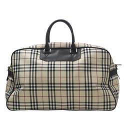 BURBERRY Boston bag in tartan check and beige