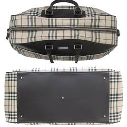 BURBERRY Boston bag in tartan check and beige