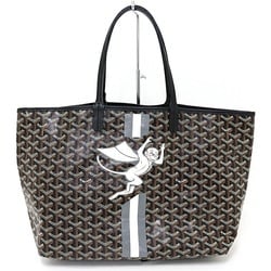 GOYARD Saint Louis PM Tote Bag Marquee Super Monkey Goyardine Canvas Black