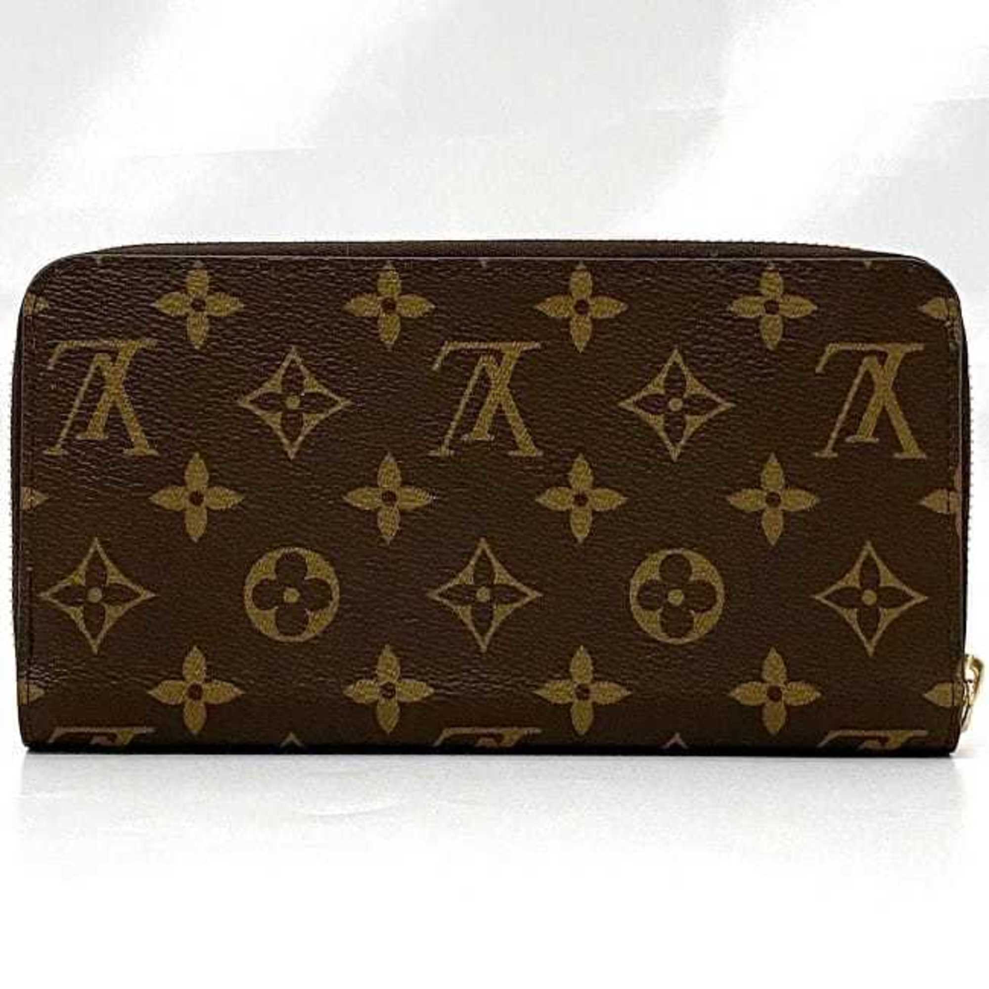 Louis Vuitton Round Long Wallet Zippy Brown Monogram M42616 Canvas IC Tag Response LOUIS VUITTON Women's Men's