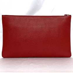 Gucci Clutch Bag Red Bamboo 449653 Pouch Leather GUCCI Handbag Tassel Women's Compact