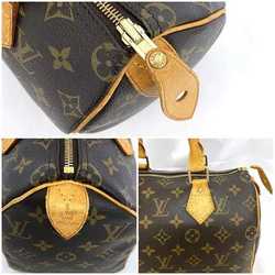 Louis Vuitton Handbag Speedy 25 Brown Monogram M41109 Boston Bag Canvas Tanned Leather SP1003 LOUIS VUITTON LV