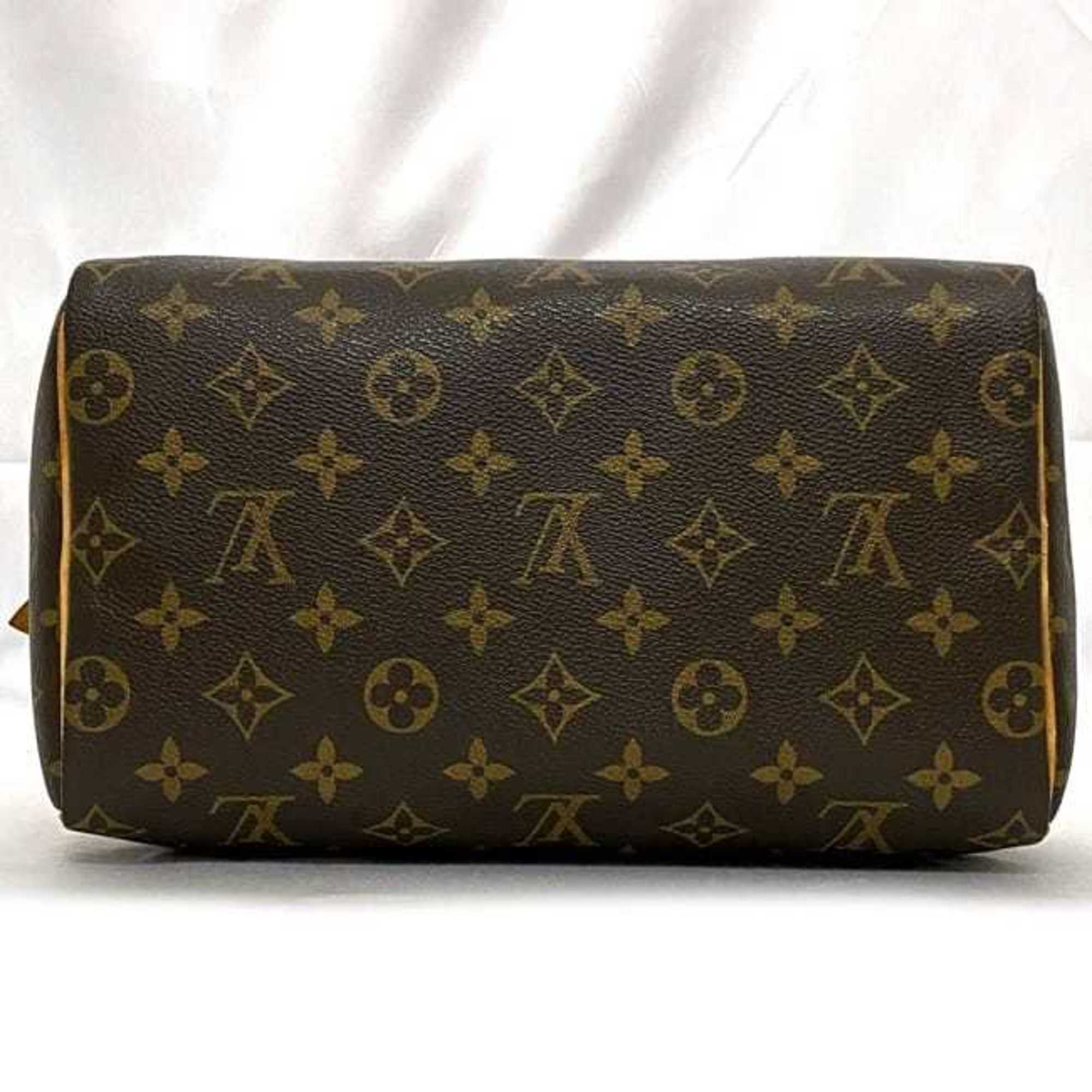 Louis Vuitton Handbag Speedy 25 Brown Monogram M41109 Boston Bag Canvas Tanned Leather SP1003 LOUIS VUITTON LV