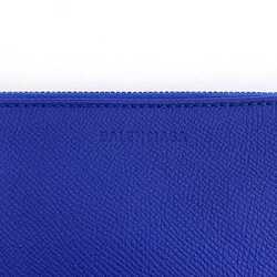 Balenciaga clutch bag blue 579550 grained leather BALENCIAGA handbag second pouch unisex accessory accent