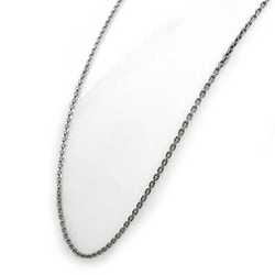 Louis Vuitton Necklace Chain White Gold WG 750 K18 LOUIS VUITTON only Engraved LV K18WG Unisex