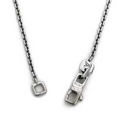 Louis Vuitton Necklace Chain White Gold WG 750 K18 LOUIS VUITTON only Engraved LV K18WG Unisex