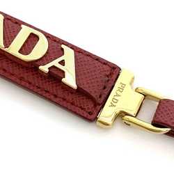 Prada Key Ring Red Saffiano 1PP067 Leather GP PRADA Holder Bag Charm Women's Accessory Accent Presence